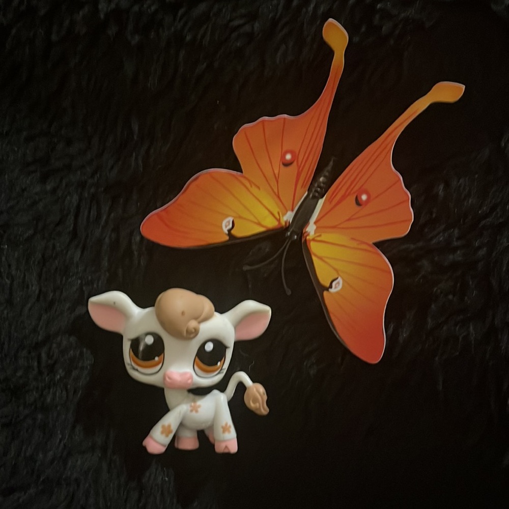 LPS Weeble Wobbler Cow Toy - Picture 12 of 16